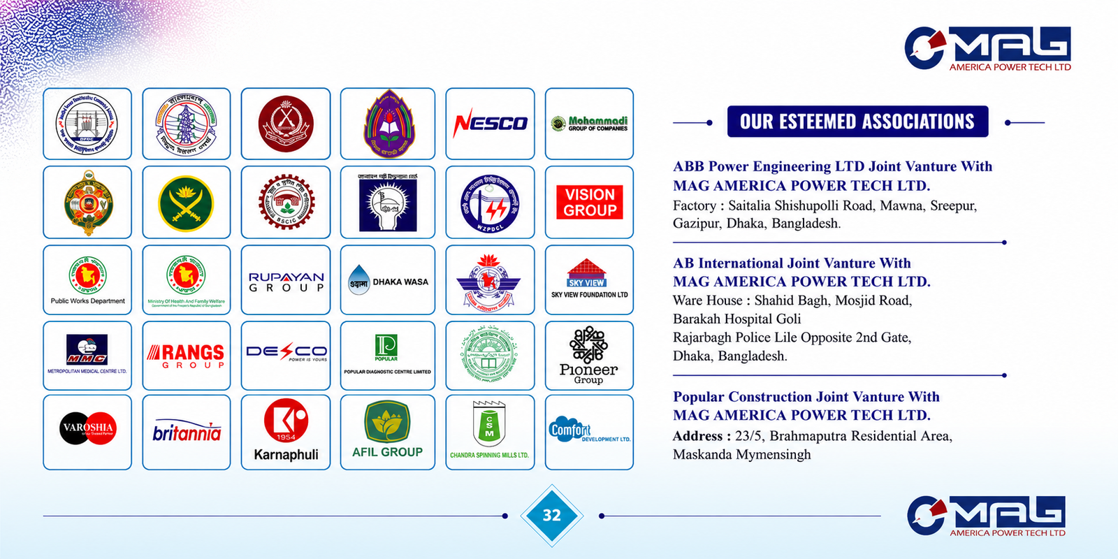 MAG America LLC sponsors and partners